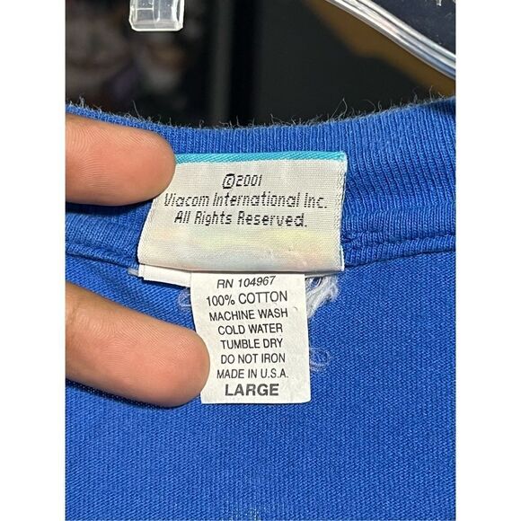 Vintage Y2K Spongebob Squarepants Soaking Up Crime Tee - Picture 3 of 5